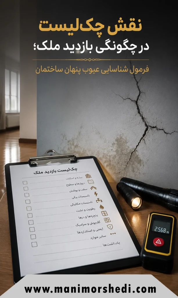 نقش چک‌لیست در چگونگی بازدید ملک؛ فرمول شناسایی عیوب پنهان ساختمان