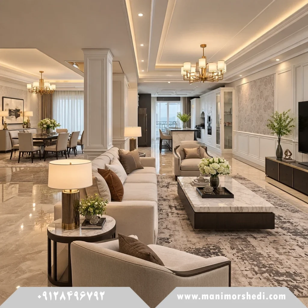 خرید آپارتمان تک واحدی در فرمانیه با مانی مرشدی